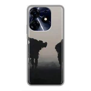 Чохли на військову тематику для TECNO Spark 10 Pro (Бій солдат)