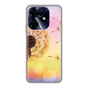 Силіконовий Чохол з кульбабками на TECNO Spark 10 Pro