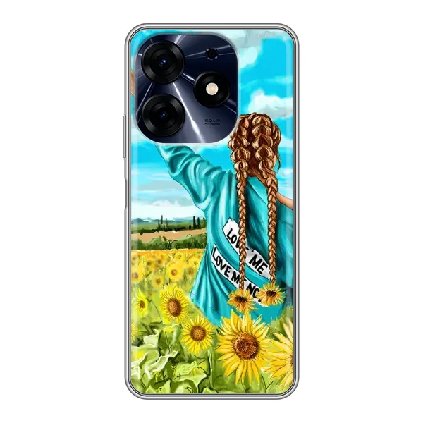 Чехол с рисунком «Девушка на поле» для TECNO Spark 10 Pro Чехол с рисунком «Девушка на поле» для TECNO Spark 10 Pro