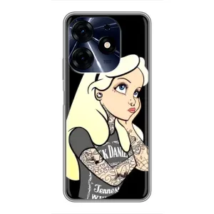Чехол Стильные девушки на TECNO Spark 10 Pro (Девушка обиделась)