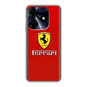 Чехол с рисунком «Ferrari Logo» для TECNO Spark 10 Pro