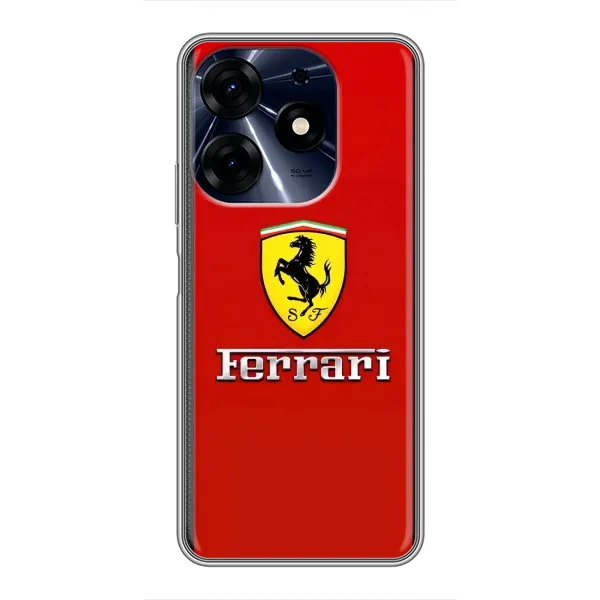 Чехол с рисунком «Ferrari Logo» для TECNO Spark 10 Pro