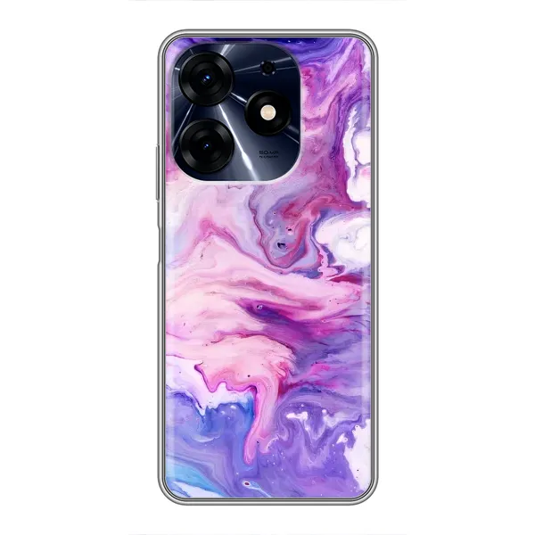 Чехол с рисунком «Фиолетовый мрамор» для TECNO Spark 10 Pro Чехол с рисунком «Фиолетовый мрамор» для TECNO Spark 10 Pro