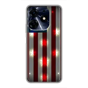 Чохол Прапор USA для TECNO Spark 10 Pro (Прапор США 2)