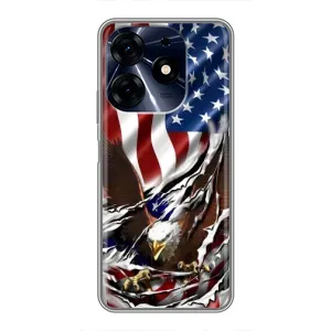 Чохол Прапор USA для TECNO Spark 10 Pro (Прапор USA)