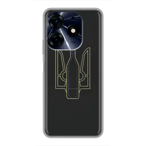 Чохол з картинкою (Патріотичний ГЕРБ) на TECNO Spark 10 Pro (Герб - Молотова)