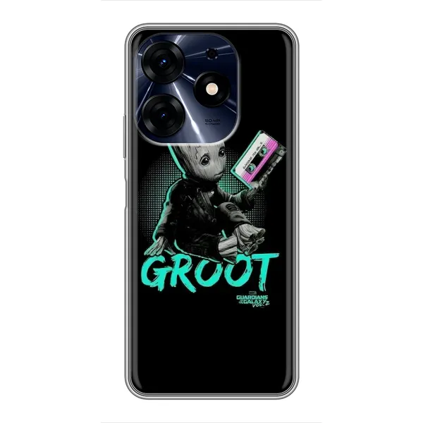 Чехол с рисунком «Groot» для TECNO Spark 10 Pro Чехол с рисунком «Groot» для TECNO Spark 10 Pro