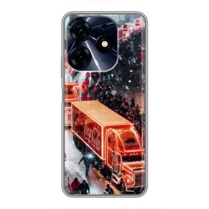 Чехлы на Новый Год TECNO Spark 10 Pro (Кока Кола)