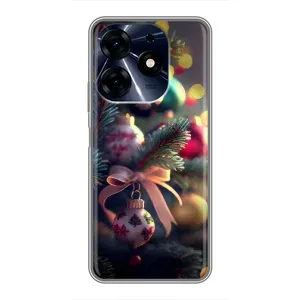 Чехлы на Новый Год TECNO Spark 10 Pro (Красивая елочка)