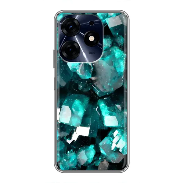 Чехол с рисунком «Кристалы» для TECNO Spark 10 Pro