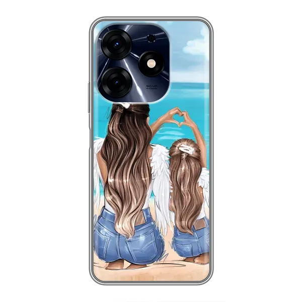 Чехол с рисунком «Мама и дочь» для TECNO Spark 10 Pro Чехол с рисунком «Мама и дочь» для TECNO Spark 10 Pro