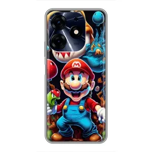 Чехол КИБЕРСПОРТ для TECNO Spark 10 Pro (Марио)