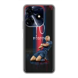 Чехол (TPU) с Футболистом на TECNO Spark 10 Pro (MBAPPE 10)