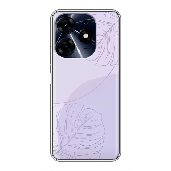 Чехол с рисунком «Монстера фиолетовая» для TECNO Spark 10 Pro Чехол с рисунком «Монстера фиолетовая» для TECNO Spark 10 Pro