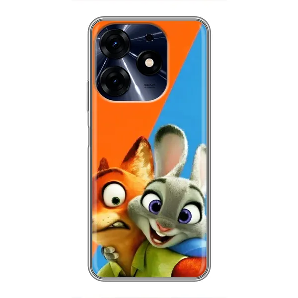 Чехол с рисунком «Ник и Хопс» для TECNO Spark 10 Pro Чехол с рисунком «Ник и Хопс» для TECNO Spark 10 Pro