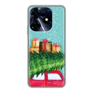 Чехол Новогодняя Елка на TECNO Spark 10 Pro (Новогодние подарки)
