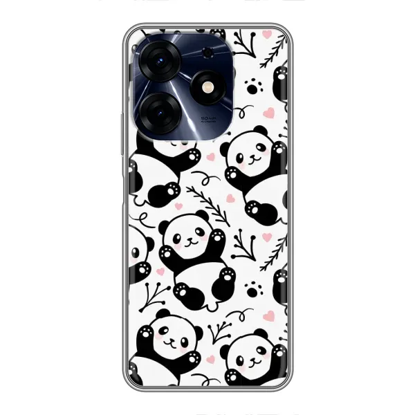 Чехол с рисунком «Пандочки» для TECNO Spark 10 Pro Чехол с рисунком «Пандочки» для TECNO Spark 10 Pro