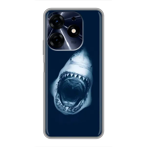 Чехол с рисунком «Пасть Акулы» для TECNO Spark 10 Pro Чехол с рисунком «Пасть Акулы» для TECNO Spark 10 Pro