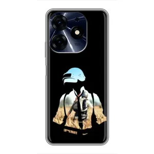 Чохол з картинкою "Герой Pubg" на TECNO Spark 10 Pro (Пубг мен)