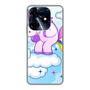 Чохол Unicorn на TECNO Spark 10 Pro (Веселка Єдиноріга)