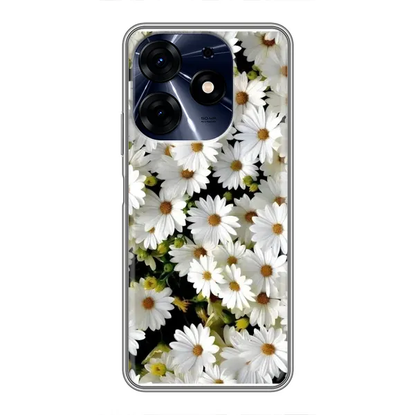 Чехол с рисунком «Рамка в ромашках» для TECNO Spark 10 Pro Чехол с рисунком «Рамка в ромашках» для TECNO Spark 10 Pro