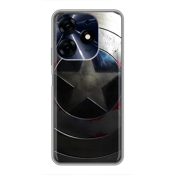 Чехол с рисунком «Ретро Щит Капитана» для TECNO Spark 10 Pro Чехол с рисунком «Ретро Щит Капитана» для TECNO Spark 10 Pro