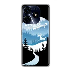 Силиконовый бампер на рождество для TECNO Spark 10 Pro (Рождественский Олень)