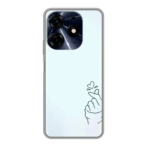 Чехол с рисунком «Сердце на голубом» для TECNO Spark 10 Pro Чехол с рисунком «Сердце на голубом» для TECNO Spark 10 Pro