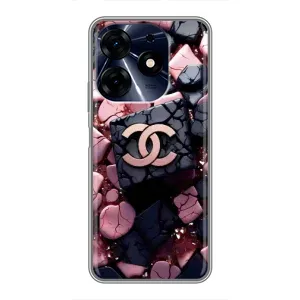 Чохол (Dior, Prada, YSL, Chanel) для TECNO Spark 10 Pro (Шанель)