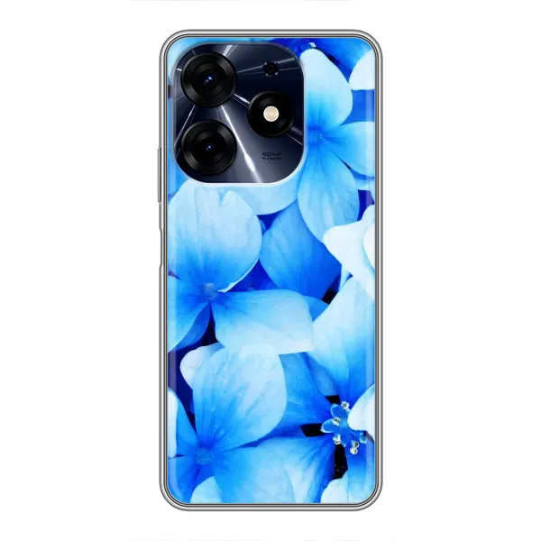 Чехол с рисунком «Синие цветы» для TECNO Spark 10 Pro Чехол с рисунком «Синие цветы» для TECNO Spark 10 Pro