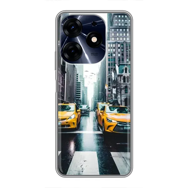 Чехол с рисунком «Такси» для TECNO Spark 10 Pro Чехол с рисунком «Такси» для TECNO Spark 10 Pro