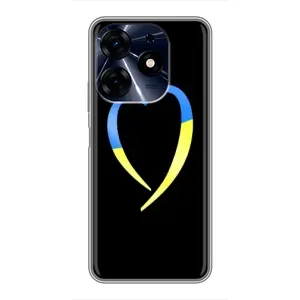 Силіконовий Чохол на TECNO Spark 10 Pro (Я-Україна) (Українське серце)