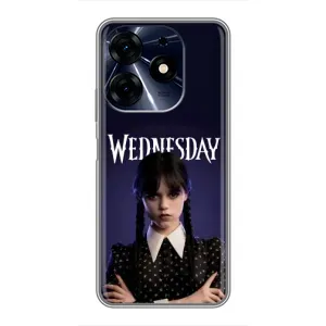 Чохол з картинкою Венсдей на TECNO Spark 10 Pro (Wednesdey)