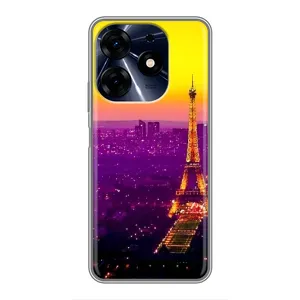 Чохол Ейфелева Вежа на TECNO Spark 10 Pro (Яскрава башня)