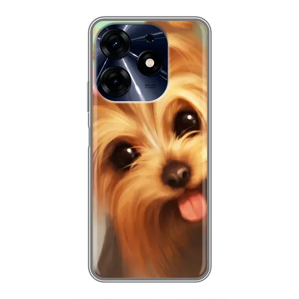 Чехол с рисунком «Йоршенский терьер» для TECNO Spark 10 Pro Чехол с рисунком «Йоршенский терьер» для TECNO Spark 10 Pro