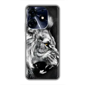 Чохол з картинкою на TECNO Spark 10 Pro (Злий Лев)