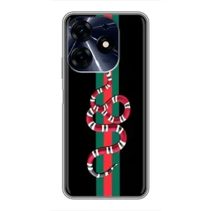 Чехлы Бренд GUCCI для TECNO Spark 10 Pro (Змей Гуччи)
