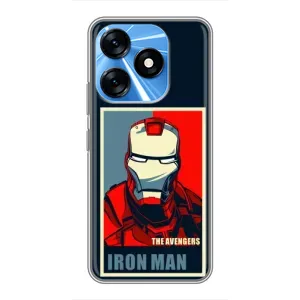 Чохол Супергерой Залізна Людина на TECNO Spark 10 (Art Iron man)