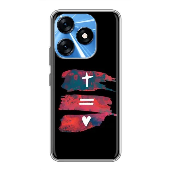Чехол с рисунком «Атрибутика» для TECNO Spark 10 Чехол с рисунком «Атрибутика» для TECNO Spark 10