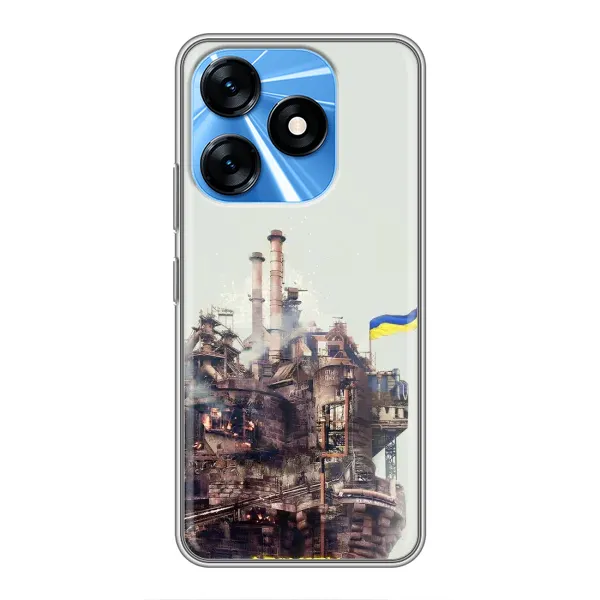 Чехол с рисунком «Азовсталь» для TECNO Spark 10 Чехол с рисунком «Азовсталь» для TECNO Spark 10