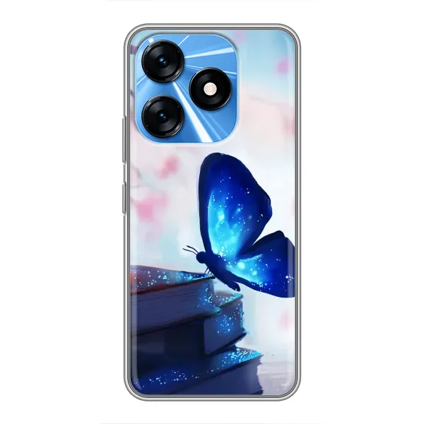 Чехол с рисунком «Бабочка синяя» для TECNO Spark 10 Чехол с рисунком «Бабочка синяя» для TECNO Spark 10