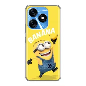Мультяшний принт на Чохол для Техно Спарк 10 (Banana)