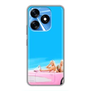 Силіконовый Чохол Барбі фільм на TECNO Spark 10 (Барбі і Кен)