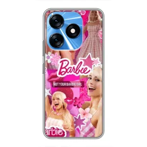 Силіконовый Чохол Барбі фільм на TECNO Spark 10 (Барбі)