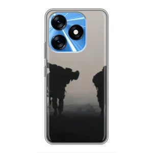 Чохли на військову тематику для TECNO Spark 10 (Бій солдат)
