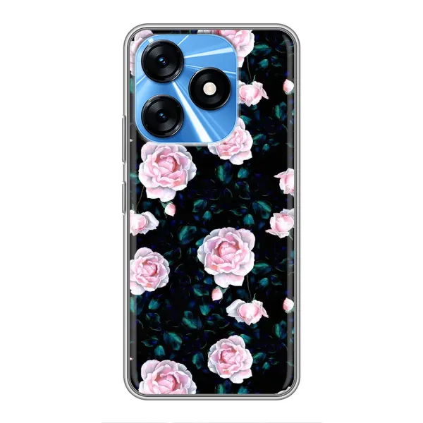 Чехол с рисунком «Чайные розы» для TECNO Spark 10 Чехол с рисунком «Чайные розы» для TECNO Spark 10
