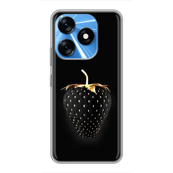 Чехол с рисунком «Чёрная клубника» для TECNO Spark 10 Чехол с рисунком «Чёрная клубника» для TECNO Spark 10