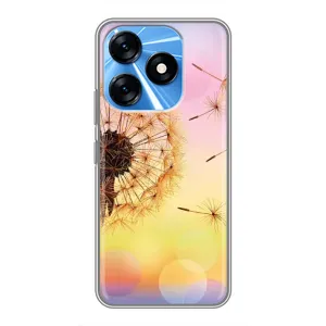 Силиконовый Чехол с одуванчиками на TECNO Spark 10