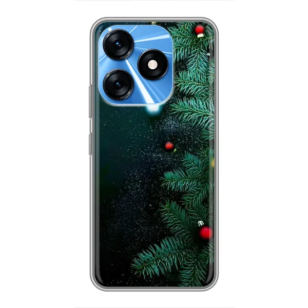 Чехол с рисунком «Елка» для TECNO Spark 10