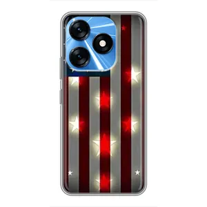 Чехол Флаг USA для TECNO Spark 10 (Флаг США 2)